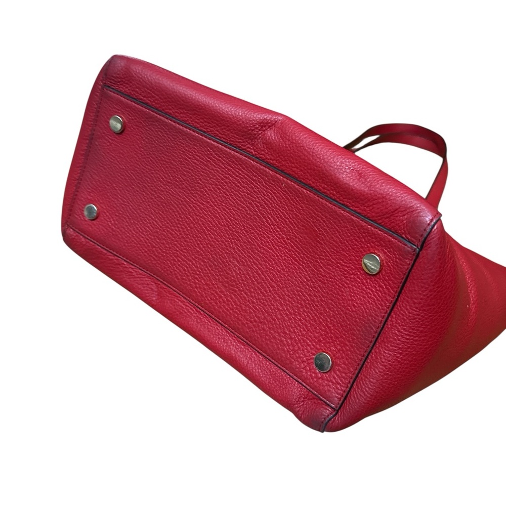 Michael Kors Red‎ Leather Over The Shoulder Purse Women’s Purse/Bag/Whitney Tote - Picture 7 of 10